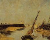 Trouville, the Jettys, Low Tide - 尤金·布丹